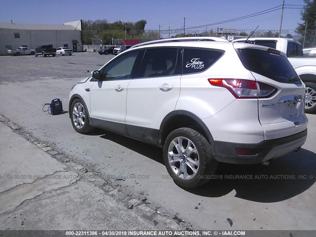 1FMCU9J93GUC73323 - 2016 FORD ESCAPE TITANIUM WHITE photo 3