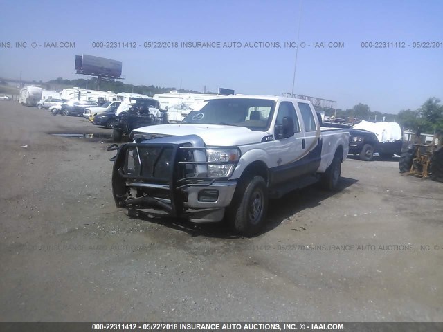 1FT8W3BT4GED39111 - 2016 FORD F350 4X4 SUPER DUTY WHITE photo 2