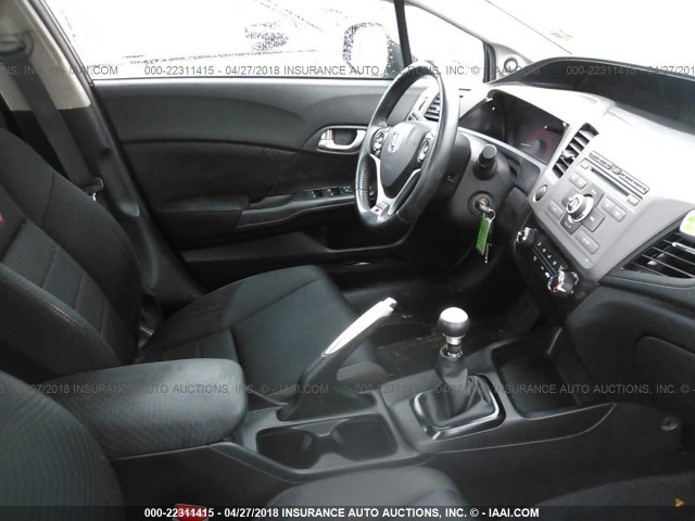 2HGFB6E51CH706357 - 2012 HONDA CIVIC SI GRAY photo 5