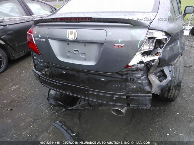 2HGFB6E51CH706357 - 2012 HONDA CIVIC SI GRAY photo 6