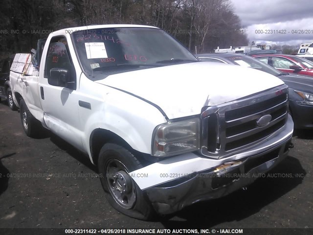 1FTNF20595EA49879 - 2005 FORD F250 SUPER DUTY WHITE photo 1