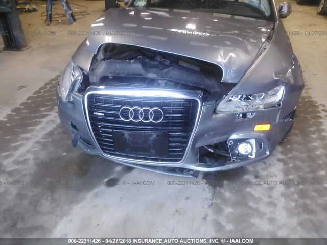 WAUKGAFB4BN028678 - 2011 AUDI A6 PRESTIGE GRAY photo 6