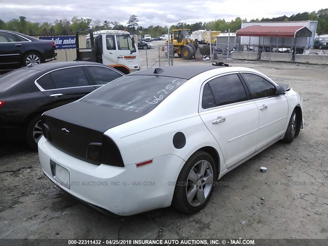 1G1ZD5EU0CF295633 - 2012 CHEVROLET MALIBU 2LT WHITE photo 4