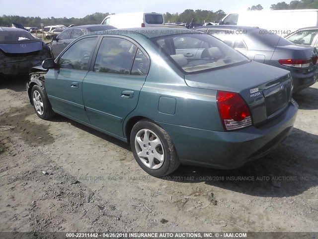 KMHDN46D36U215292 - 2006 HYUNDAI ELANTRA GLS/GT/LIMITED GREEN photo 3