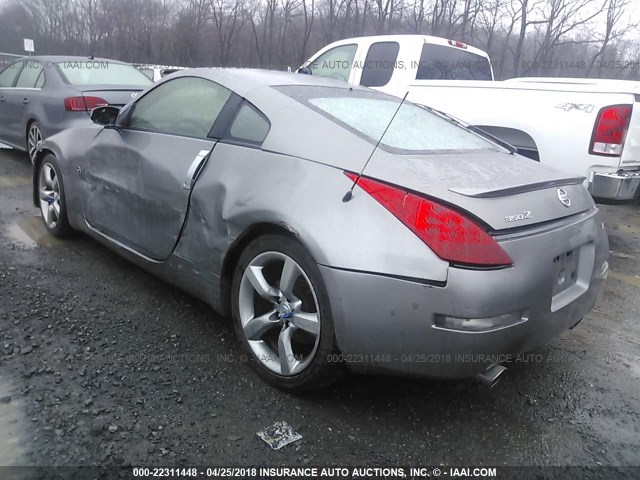 JN1BZ34D27M501961 - 2007 NISSAN 350Z COUPE GRAY photo 3