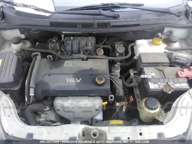 KL1TD56657B092285 - 2007 CHEVROLET AVEO LS 银色 照片 10