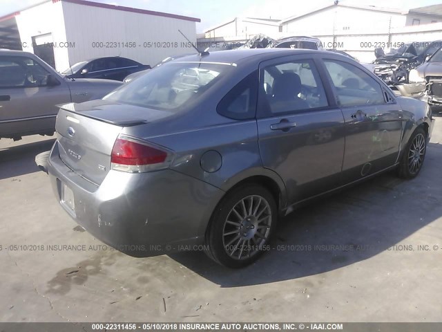 1FAHP3GN6AW255354 - 2010 FORD FOCUS SES GRAY photo 4