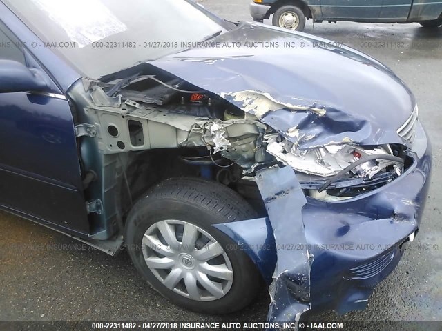 4T1BE30K65U026577 - 2005 TOYOTA CAMRY LE/XLE/SE 蓝色 照片 6