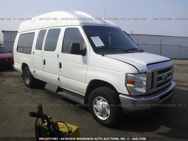 1FTNS24LX8DA70397 - 2008 FORD ECONOLINE E250 VAN WHITE photo 1