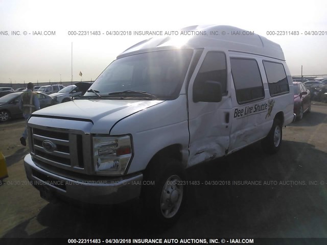 1FTNS24LX8DA70397 - 2008 FORD ECONOLINE E250 VAN WHITE photo 2