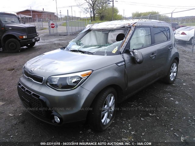 KNDJP3A55G7323389 - 2016 KIA SOUL + GRAY photo 2