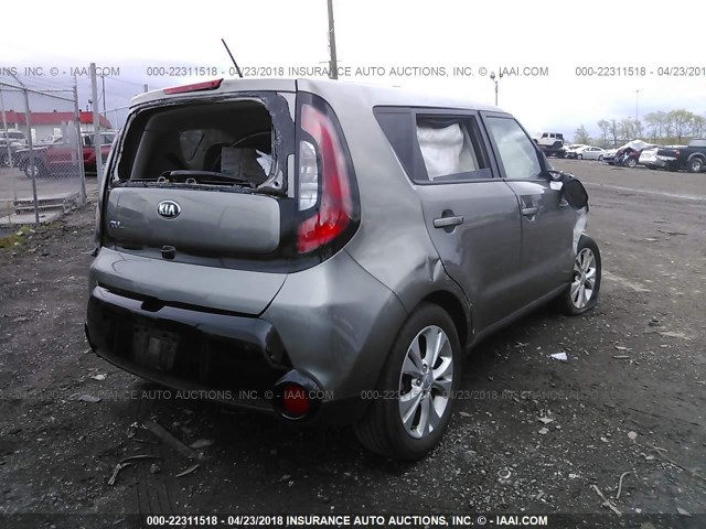 KNDJP3A55G7323389 - 2016 KIA SOUL + GRAY photo 4