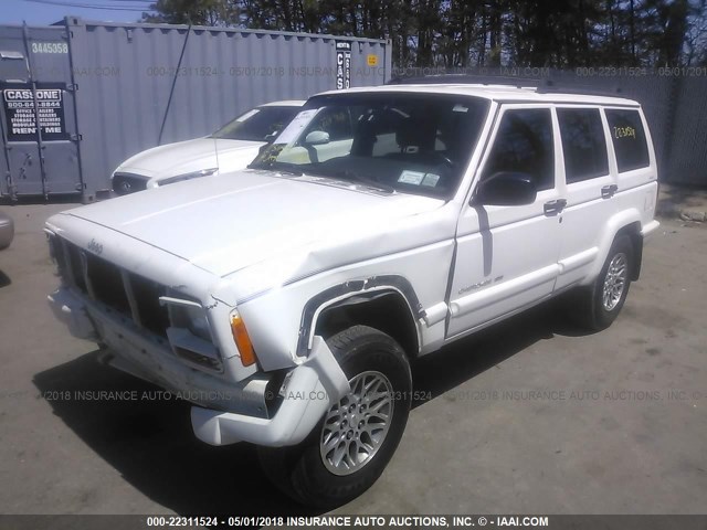 1J4FF78S4XL514248 - 1999 JEEP CHEROKEE LIMITED WHITE photo 2