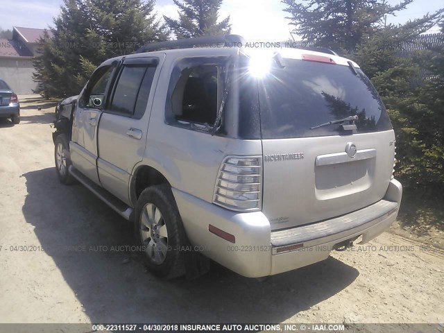 4M2EU47E66UJ19475 - 2006 MERCURY MOUNTAINEER LUXURY SILVER photo 3