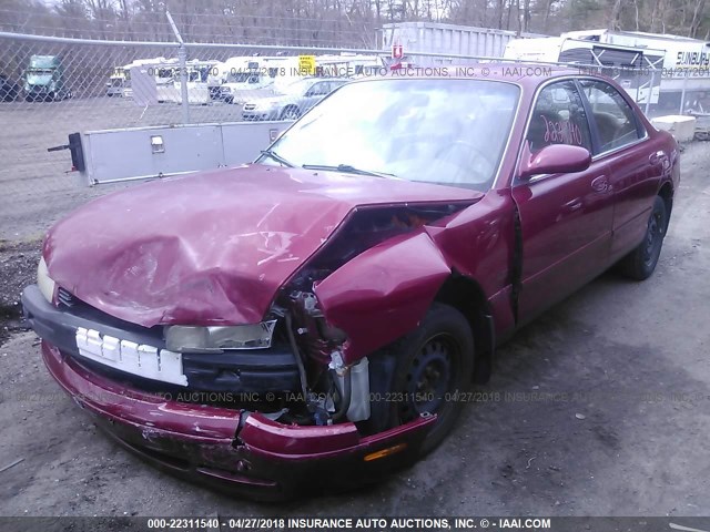 1YVGE22C6R5190111 - 1994 MAZDA 626 DX/LX RED photo 2