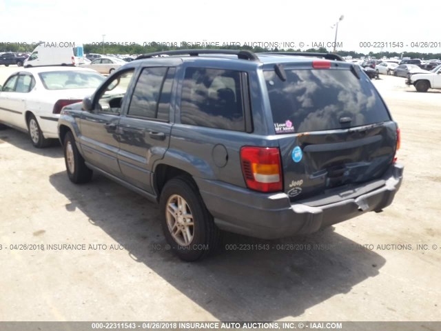 1J4GX48S24C163402 - 2004 JEEP GRAND CHEROKEE LAREDO/COLUMBIA/FREEDOM BLUE photo 3