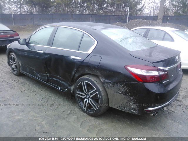 1HGCR2F59HA265718 - 2017 HONDA ACCORD SPORT 黑色 照片 3