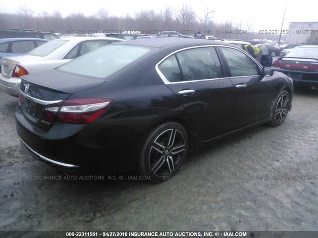 1HGCR2F59HA265718 - 2017 HONDA ACCORD SPORT BLACK photo 4