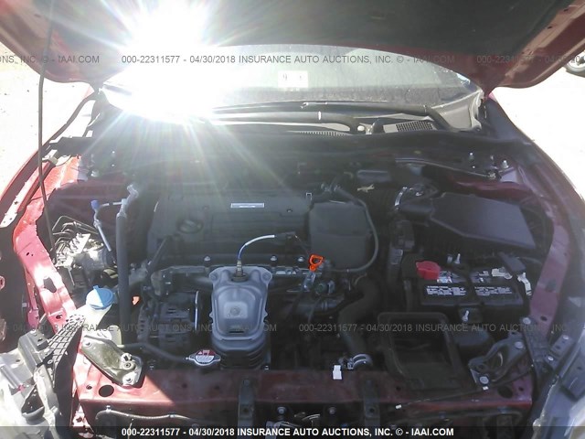 1HGCR2F59GA236668 - 2016 HONDA ACCORD SPORT 红色 照片 10