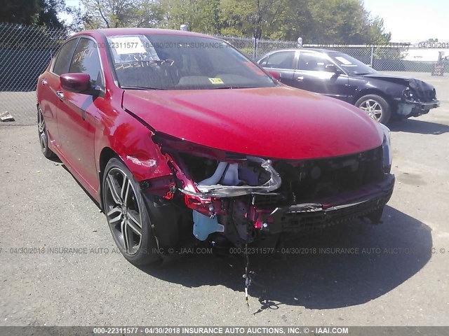 1HGCR2F59GA236668 - 2016 HONDA ACCORD SPORT 红色 照片 6