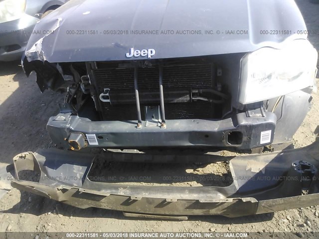 1J8GR48K27C640522 - 2007 JEEP GRAND CHEROKEE LAREDO/COLUMBIA/FREEDOM GRAY photo 6