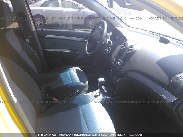 KL1TD6DE5AB118388 - 2010 CHEVROLET AVEO LS/LT 黄色 照片 5