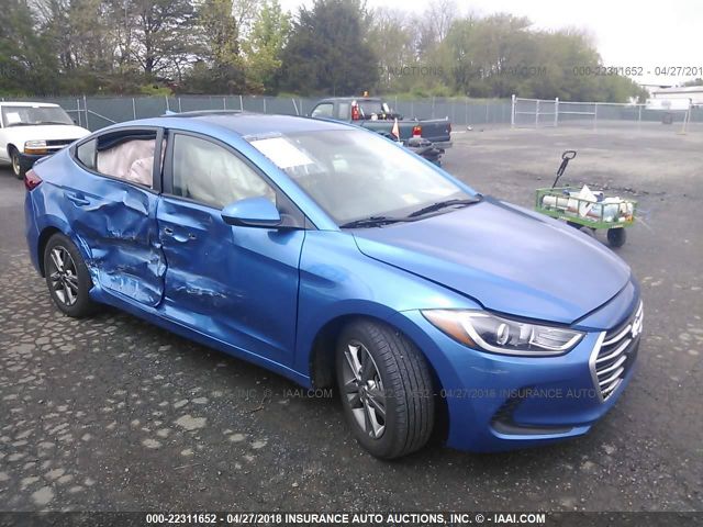 5NPD84LF4JH212826 - 2018 HYUNDAI ELANTRA SEL/VALUE/LIMITED BLUE photo 1