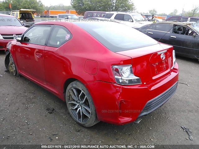 JTKJF5C72F3090258 - 2015 TOYOTA SCION TC 红色 照片 3