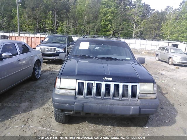 1J4FX58S0WC321482 - 1998 JEEP GRAND CHEROKEE LAREDO/TSI BLACK photo 6