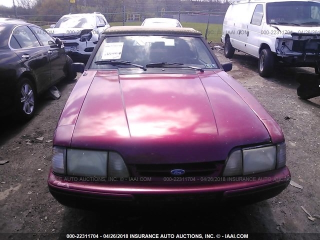 1FACP44M2PF159449 - 1993 FORD MUSTANG LX RED photo 6