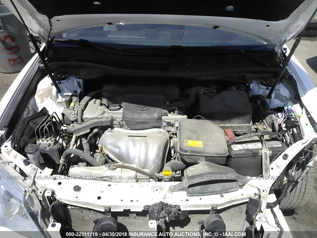 4T4BF1FK7CR257452 - 2012 TOYOTA CAMRY SE/LE/XLE WHITE photo 10