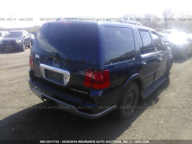5LMFU28R14LJ13630 - 2004 LINCOLN NAVIGATOR 蓝色 照片 4