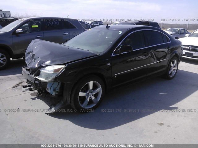 1G8ZS57N77F293252 - 2007 SATURN AURA XE BLACK photo 2