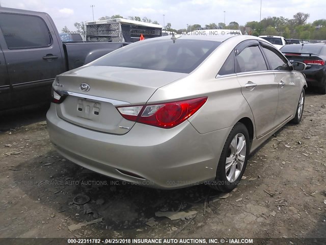 5NPEC4AC0BH047645 - 2011 HYUNDAI SONATA SE/LIMITED GOLD photo 4