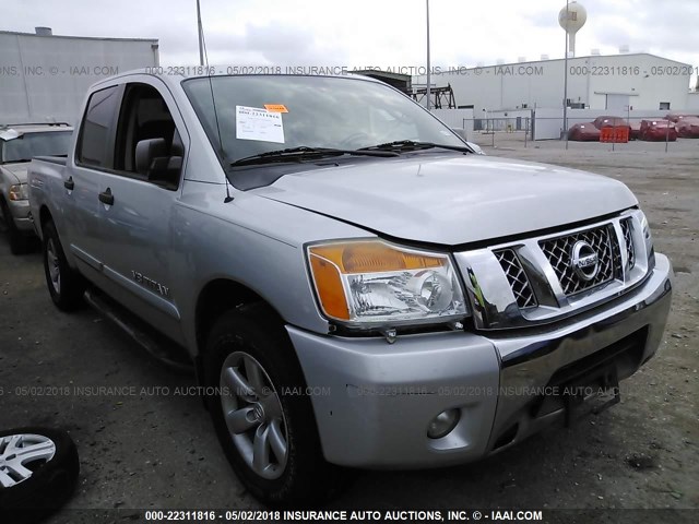 1N6BA0ED3AN322828 - 2010 NISSAN TITAN XE/SE/LE SILVER photo 1