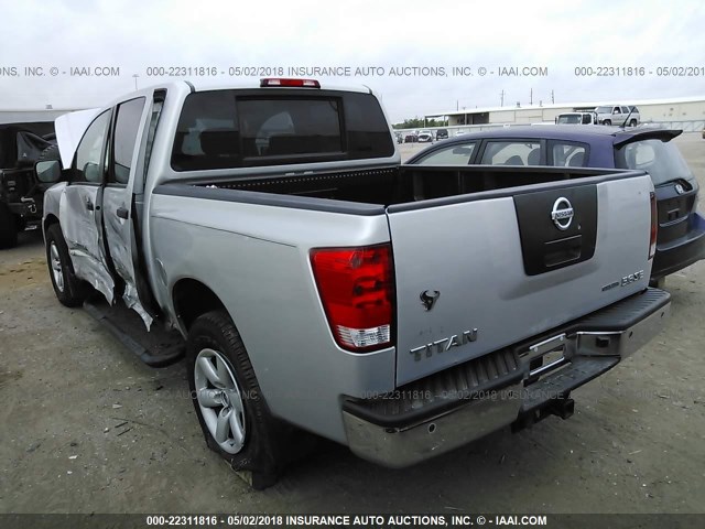 1N6BA0ED3AN322828 - 2010 NISSAN TITAN XE/SE/LE SILVER photo 3