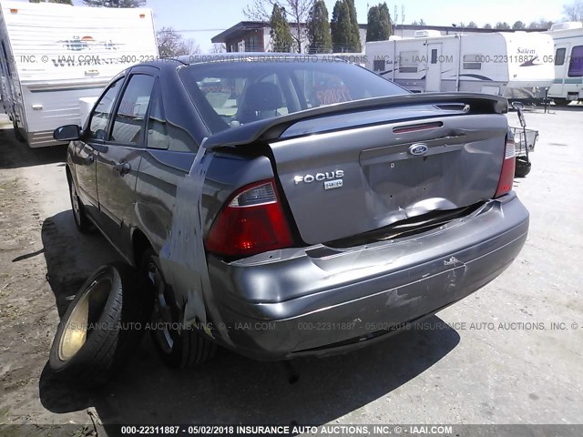 1FAHP34N17W263441 - 2007 FORD FOCUS ZX4/S/SE/SES 灰色 照片 3