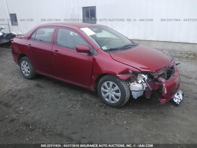 JTDBL40E199071607 - 2009 TOYOTA COROLLA LE/XLE RED photo 1