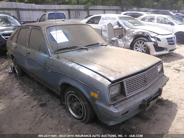 1G1TB68C7GA168918 - 1986 CHEVROLET CHEVETTE CS BLUE photo 1