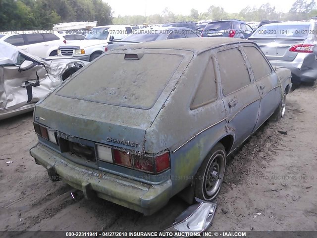 1G1TB68C7GA168918 - 1986 CHEVROLET CHEVETTE CS BLUE photo 4