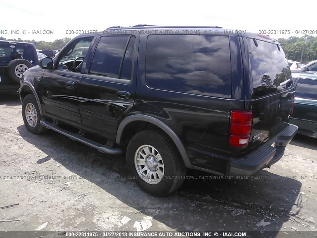 1FMPU16L8YLB21794 - 2000 FORD EXPEDITION XLT BLACK photo 3