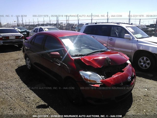 JTDBT923471091676 - 2007 TOYOTA YARIS RED photo 1