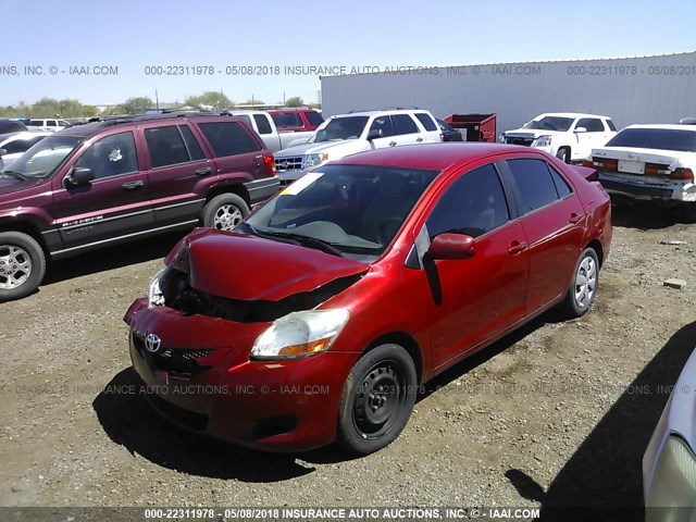 JTDBT923471091676 - 2007 TOYOTA YARIS RED photo 2