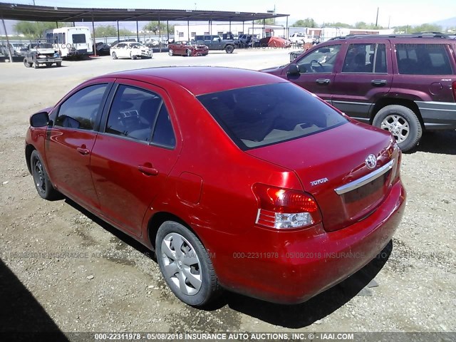 JTDBT923471091676 - 2007 TOYOTA YARIS RED photo 3