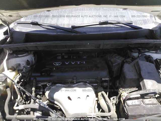 JTLKE50EX81037425 - 2008 TOYOTA SCION XB WHITE photo 10