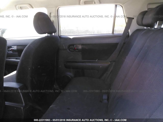 JTLKE50EX81037425 - 2008 TOYOTA SCION XB WHITE photo 8