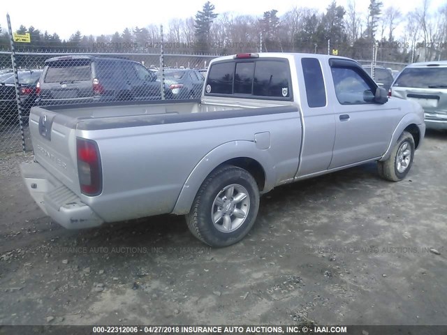 1N6DD26T04C427215 - 2004 NISSAN FRONTIER KING CAB XE SILVER photo 4