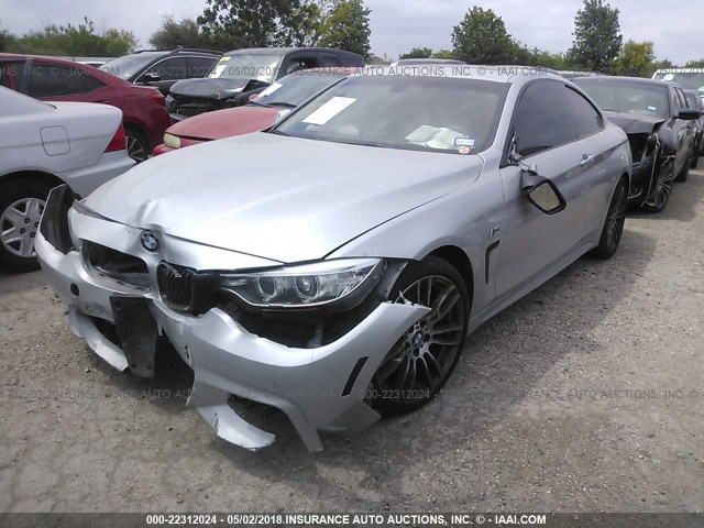 WBA3N3C52FK234903 - 2015 BMW 428 I SILVER photo 2
