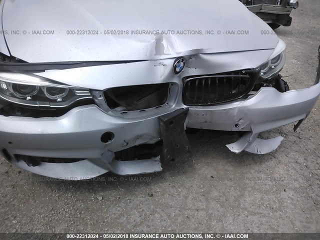 WBA3N3C52FK234903 - 2015 BMW 428 I SILVER photo 6