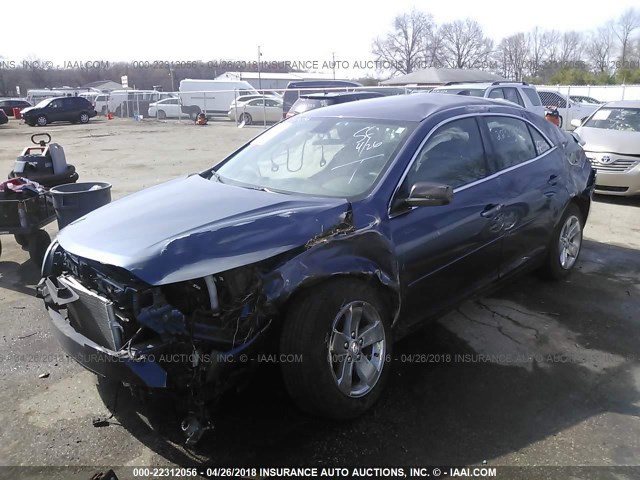1G11B5SL5FF183915 - 2015 CHEVROLET MALIBU LS BLUE photo 2
